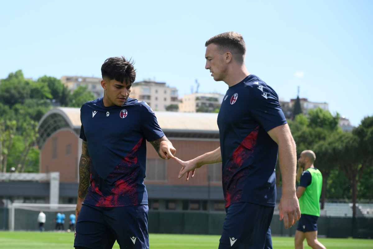 Ferguson insieme a Castro durante un allenamento